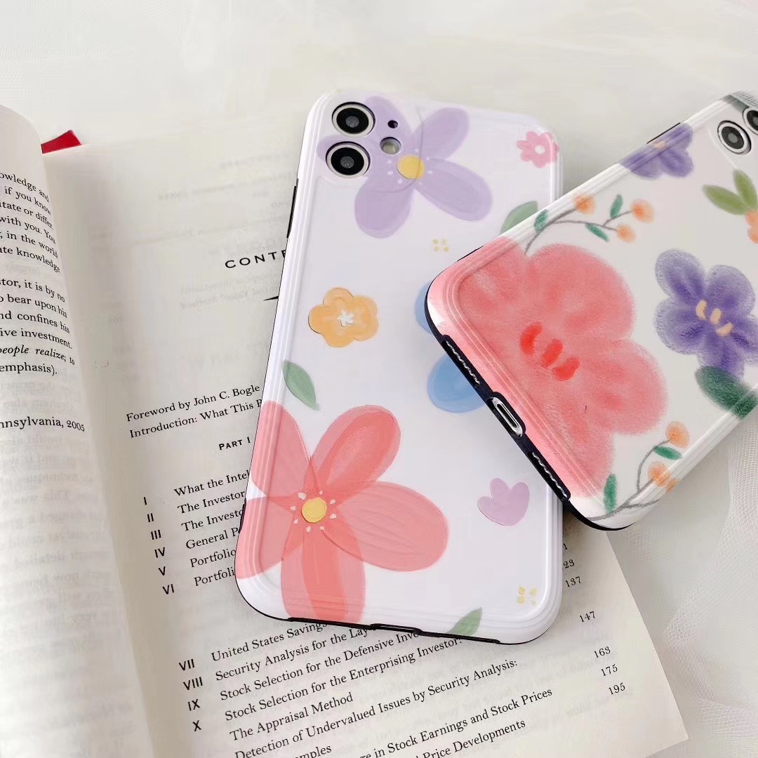 Line border flower phone case - Image 2