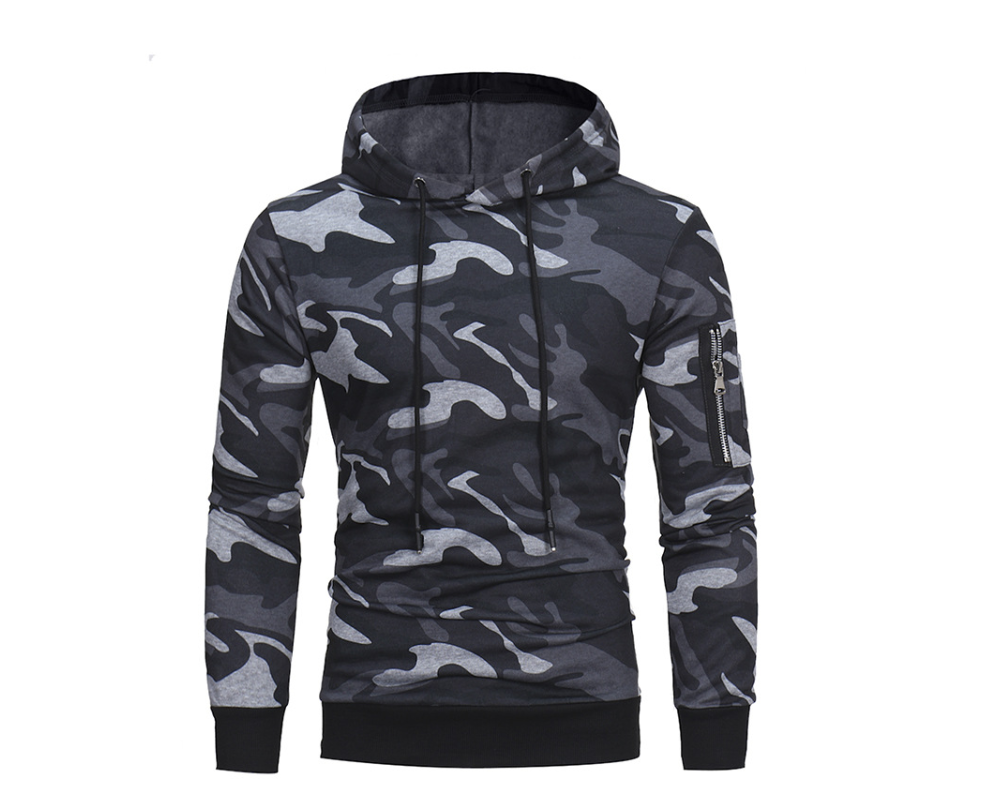 Men's Sweater Fashion Camouflage Jacket Spring Men's Casual Sports Hoodie