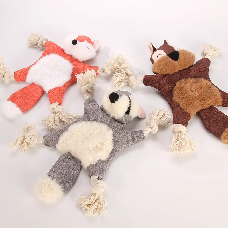 Pet dog plush toy with sound paper