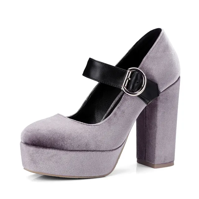 Mary Jane Shoes Khaki - Shop at LoveMi