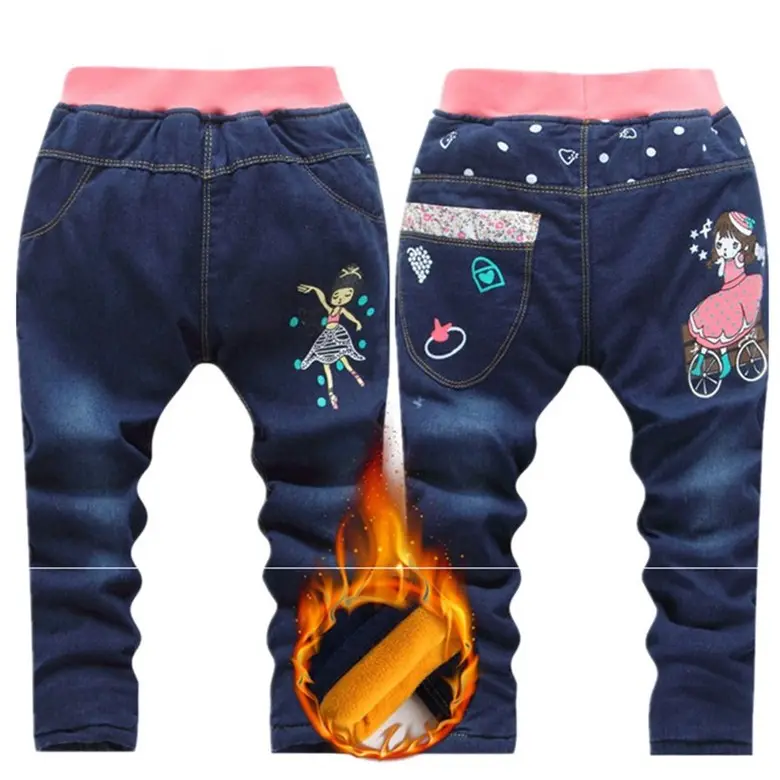 Winter Children's Thick Jeans