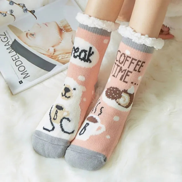 Office foot warmer and home warm socks Pink - Shop at LoveMi