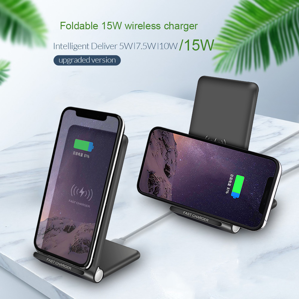 15W Folding Wireless Charger Stand - Image 5