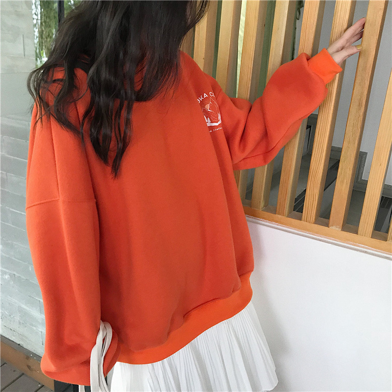Loose round neck lazy style bf thin student sweater