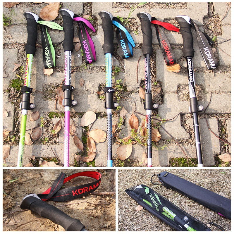 Portable carbon telescopic folding outdoor climbing stick - Image 2