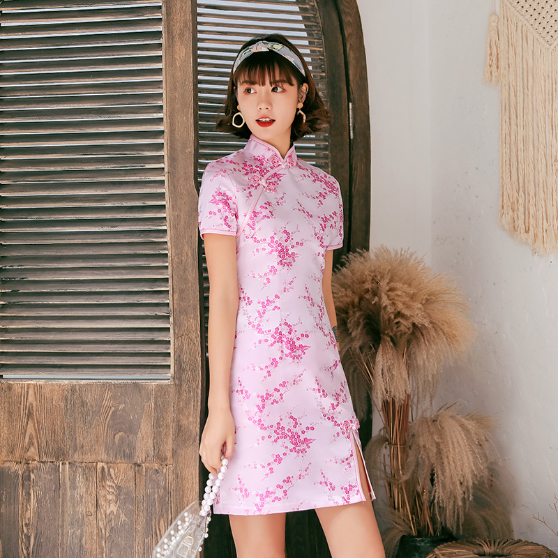 New summer daily Tang suit cheongsam dress — view 3