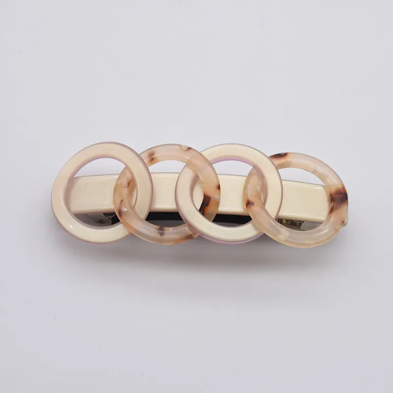 Fashion concentric circle hairpin - Beige