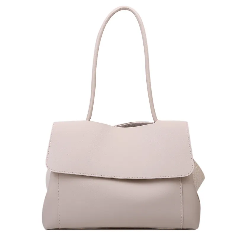 Net celebrity armpit briefcase niche design shoulder bag - White