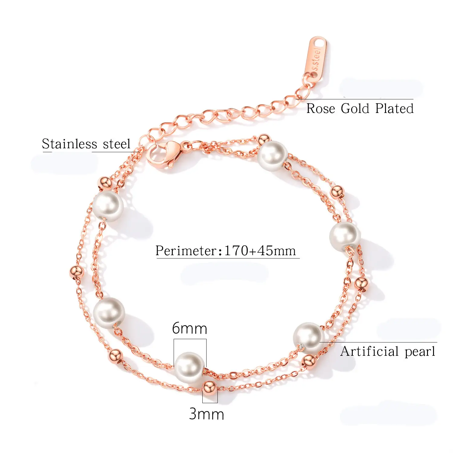 Titanium steel bracelet