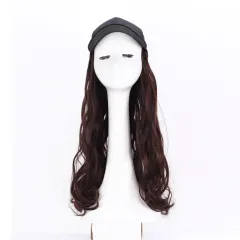 Cap big wave wig - Deep Brown - View 1