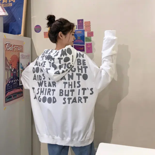 All match Japanese vintage western style hoodie White - Shop at LoveMi
