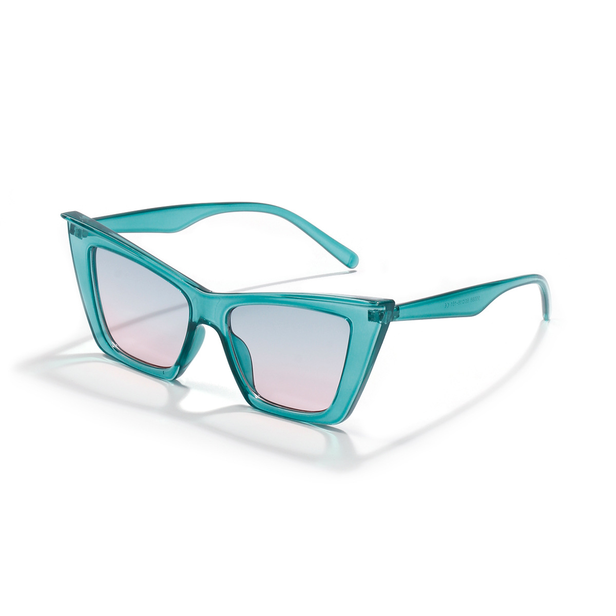 Triangle cat's eye glasses Blue - Shop at LoveMi