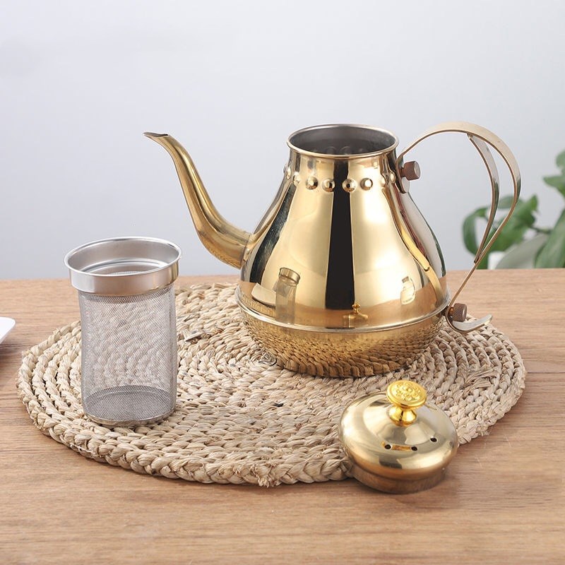 Stainless steel palace pot with narrow mouth