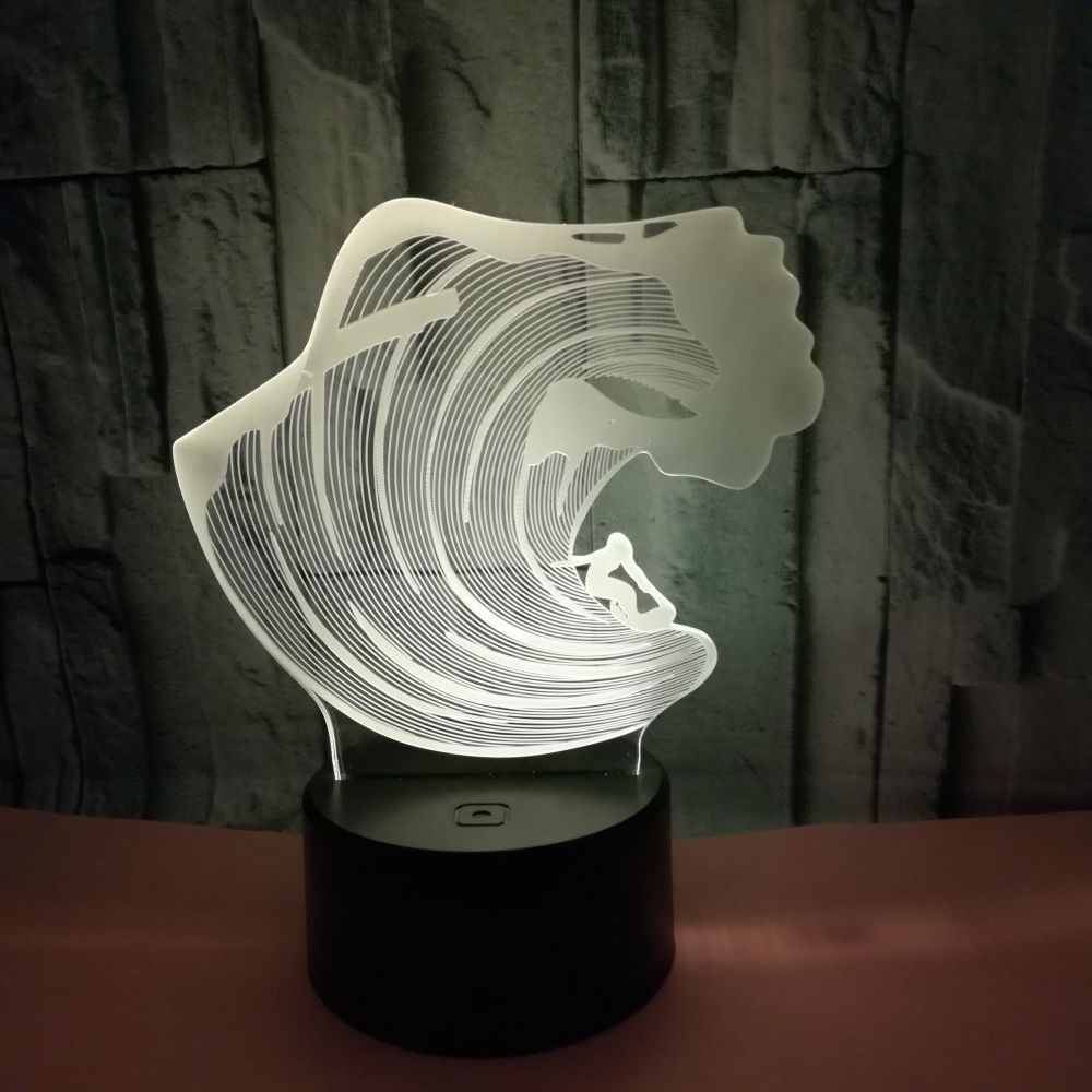 Touch Remote Control 3D Night Light, picture 3 of 4