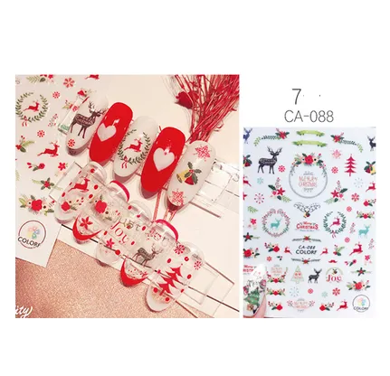 Christmas nail sticker 7Style - Shop at LoveMi