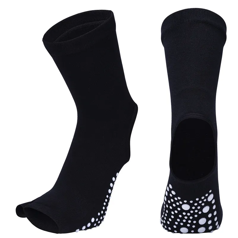 Women's mid-tube yoga socks - Black