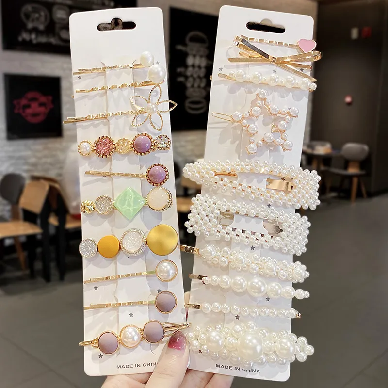 Pearl hairpin rhinestone hairpin - 1 Style