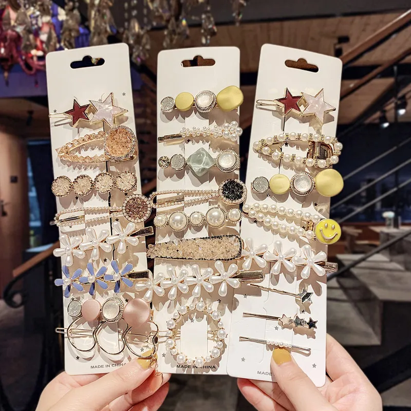 Pearl hairpin rhinestone hairpin - 24 Style