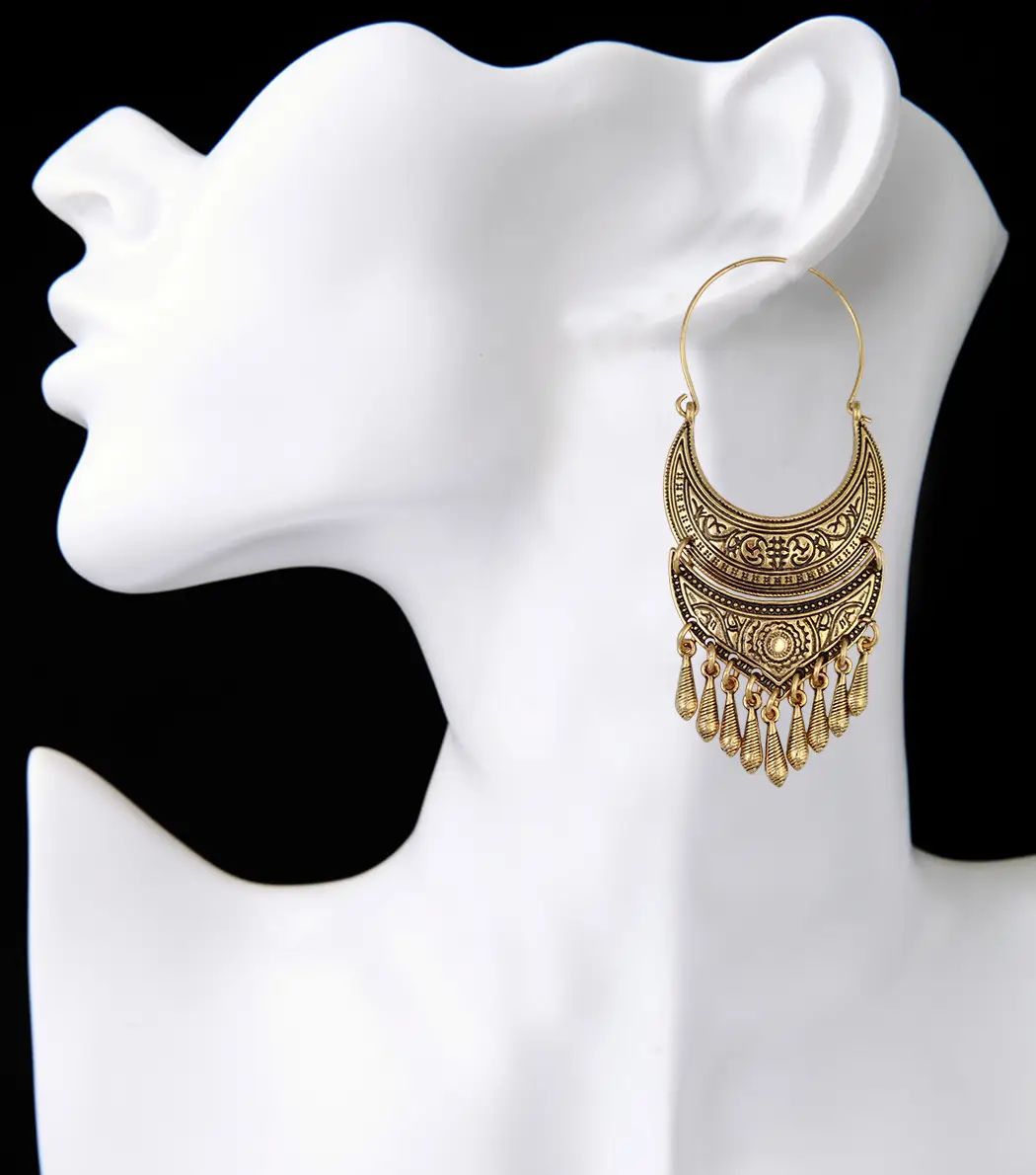 Vintage style tassel earrings