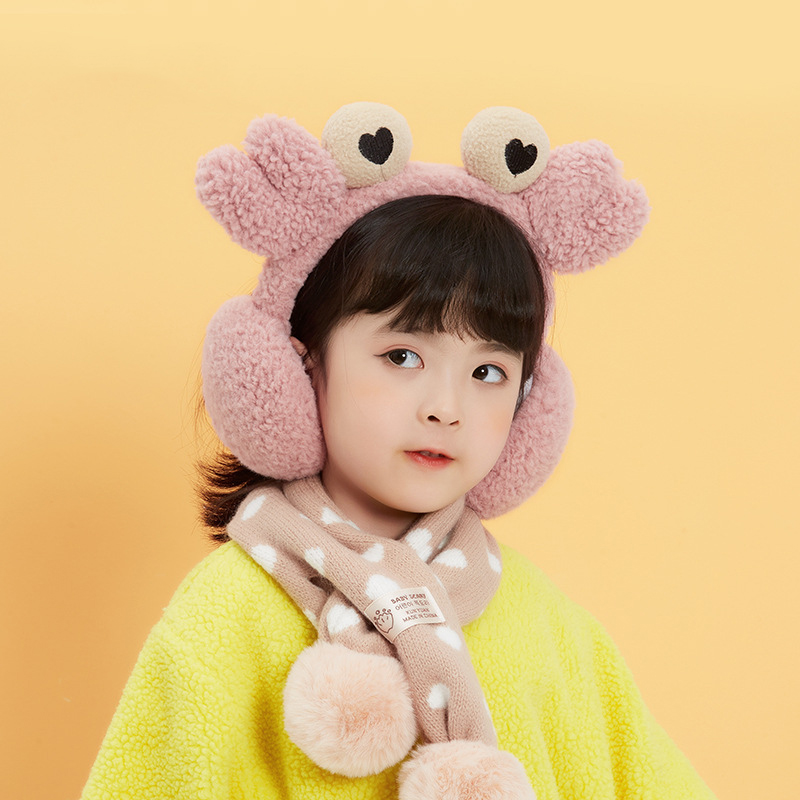 Children's earmuffs plus velvet windproof and warm