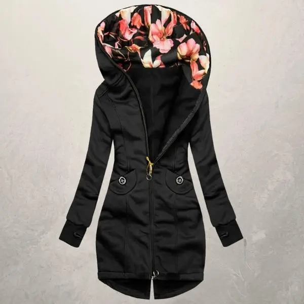 Slim windbreaker women's slim casual all-match jacket - Black
