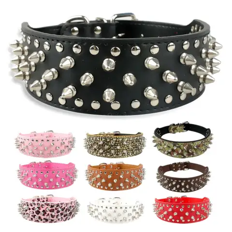 Pet Collar Large Dog Rivet