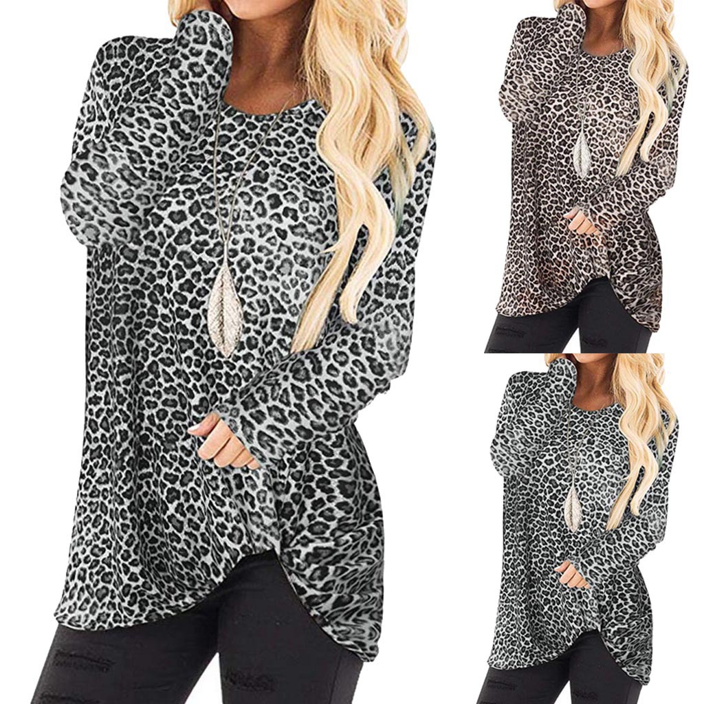 Explosive Leopard Print Ladies T-shirt
