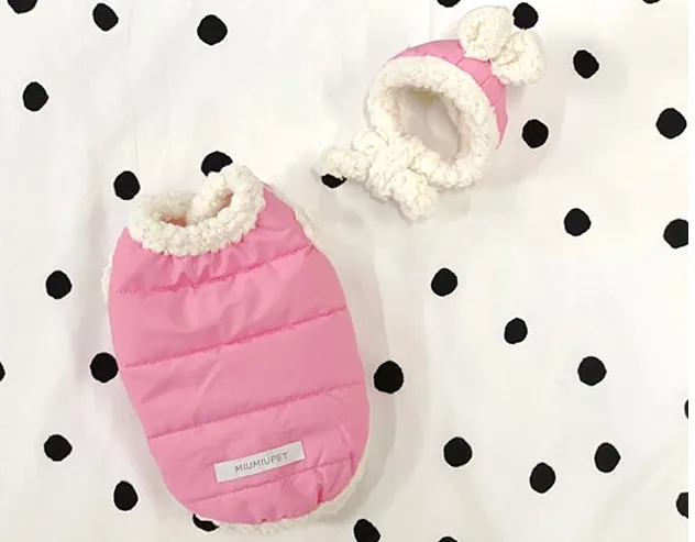 Pet clothes keep warm Pink - Shop at LoveMi