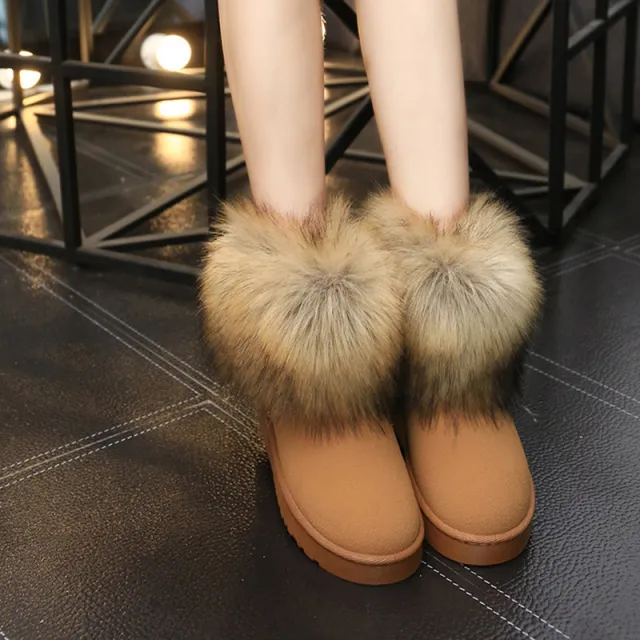Plus velvet warm women's shoes Camel - Shop at LoveMi
