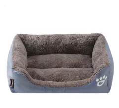 Winter Warm Pet Bed Dog Nest - Grey - View 1