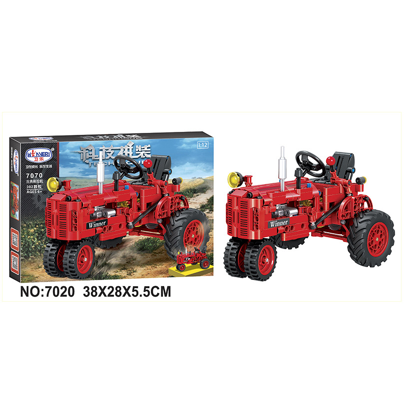Puzzle assembly tractor model (Walking)