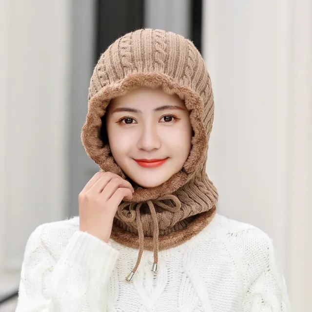 Plus velvet scarf Khaki - Shop at LoveMi