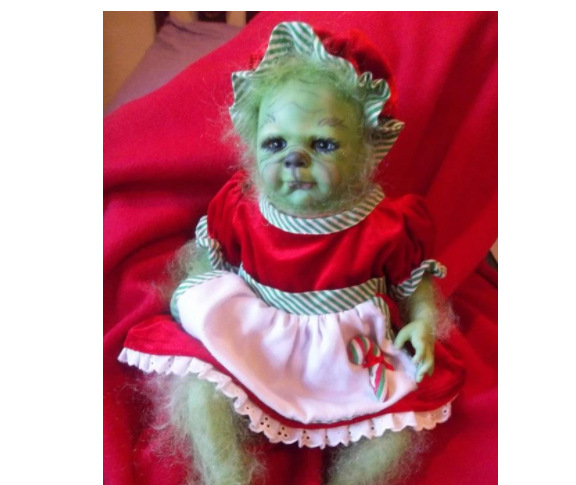 Christmas Green Geek Plush Toy