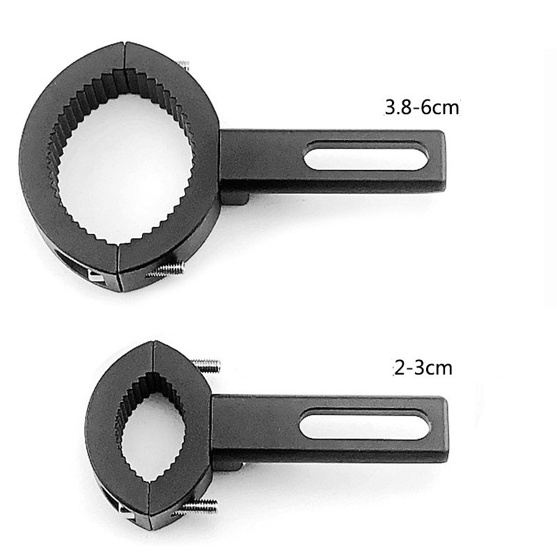 Motorcycle spotlight bracket fixture LED headlight tube clip extension bracket — foto 6