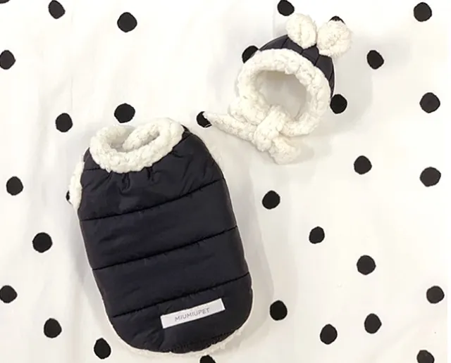 Pet clothes keep warm Black - Shop at LoveMi
