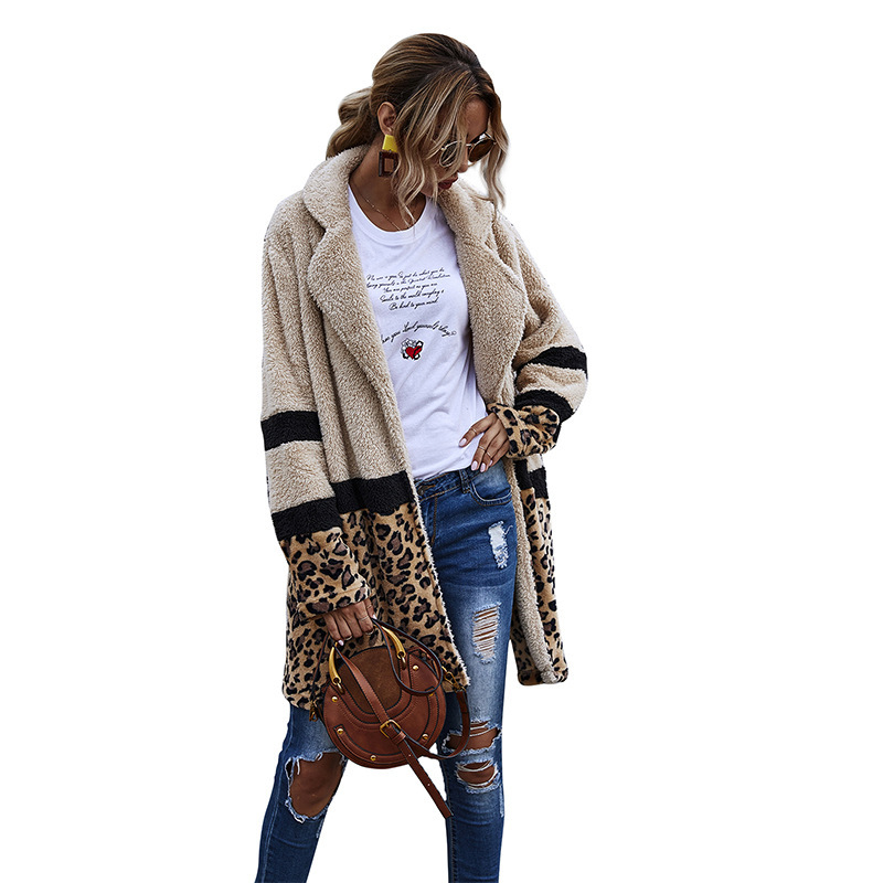 Beauty cashmere leopard coat