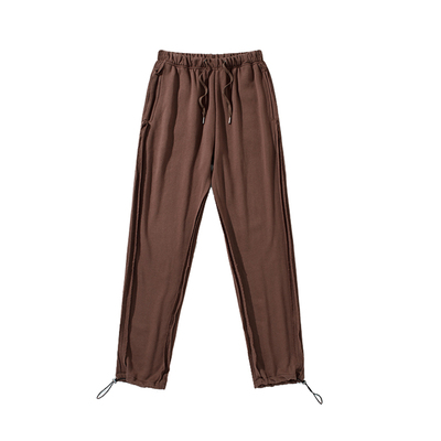 Reverse stitching beam pants pure color pants