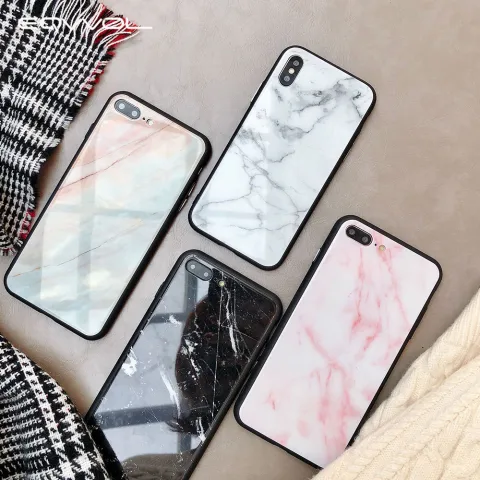 Marble Glass Phone Case