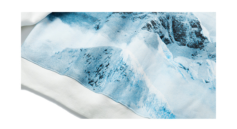 Snow Mountain Full Inca Velvet Thick Hoodie