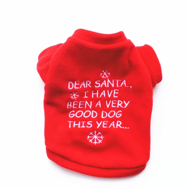 Puppy autumn and winter warm fleece Red - Shop at LoveMi