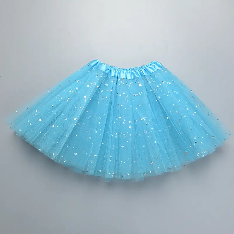 Three-layer 6-piece mesh skirt