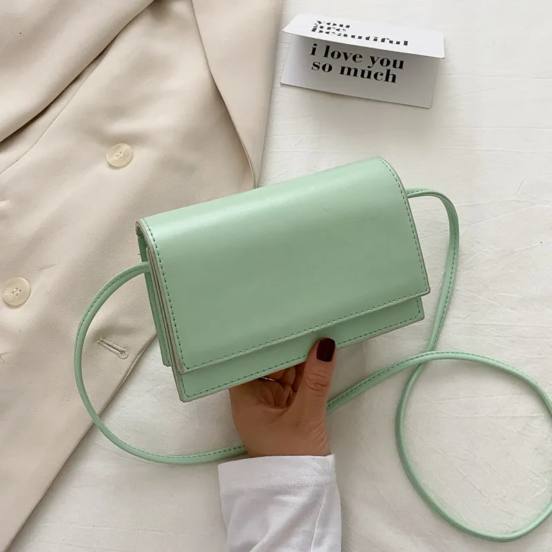 The new fashionable small square bag of is versatile - Green