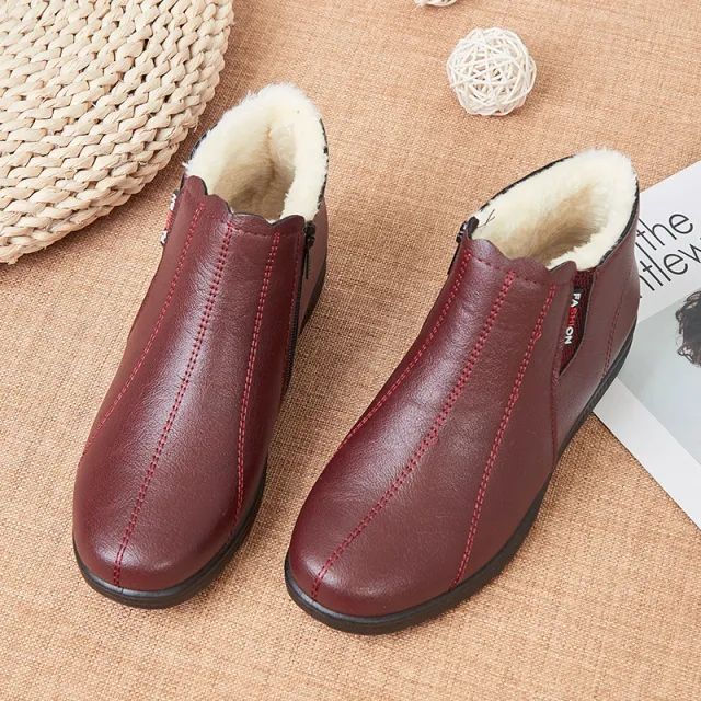 Winter mom shoes for the elderly Red - Shop at LoveMi