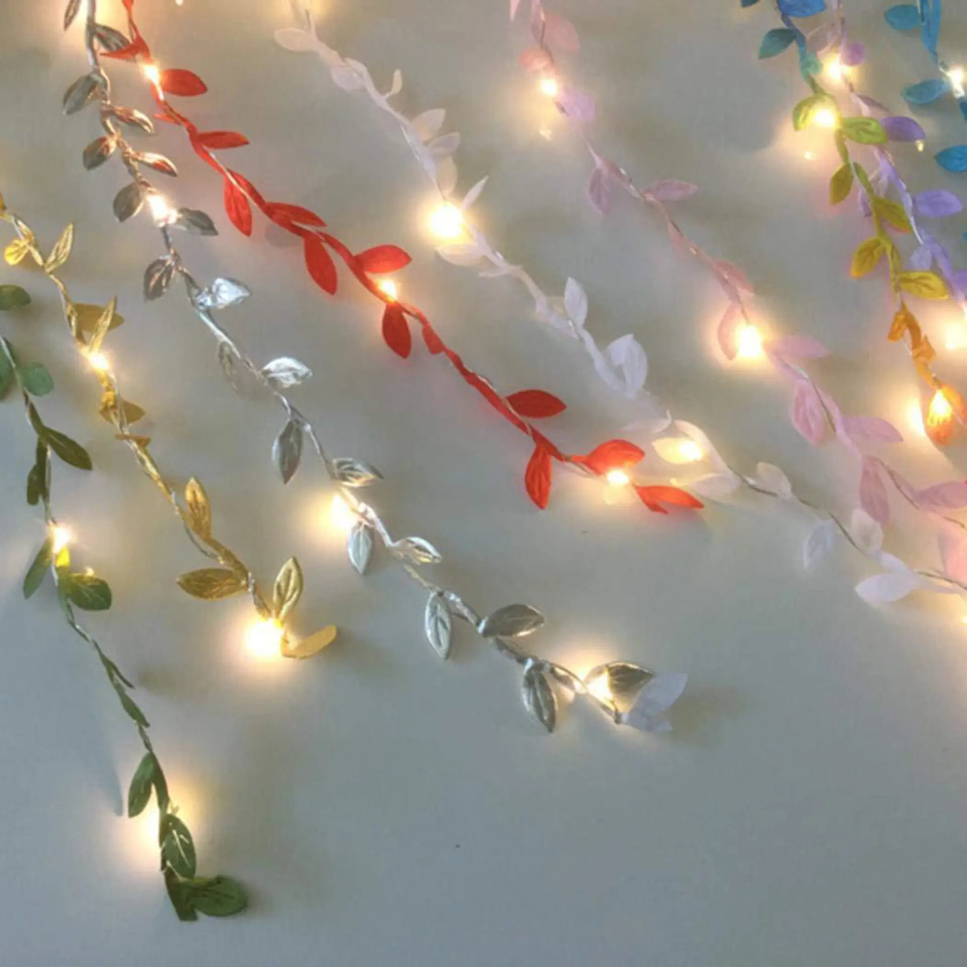 Leaf rattan light string