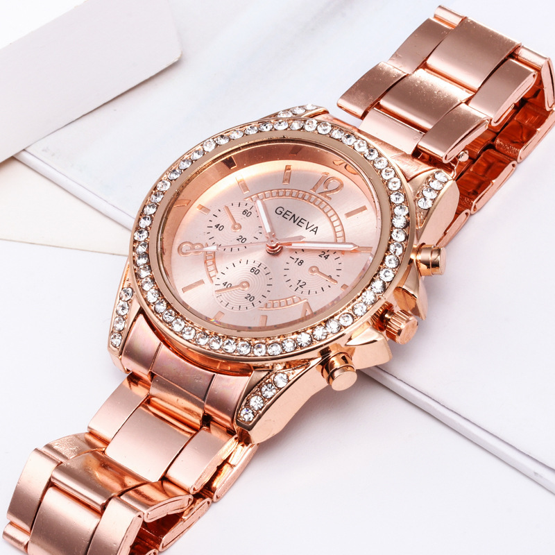 Fashion diamond dial ladies alloy watch Quartz watch