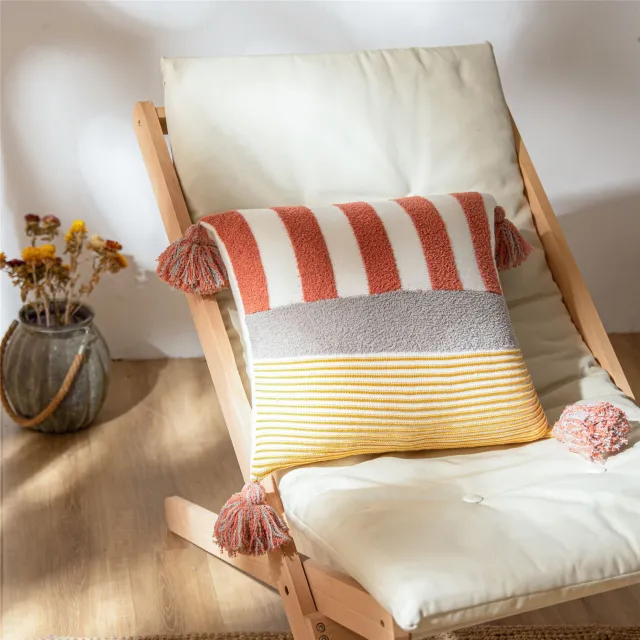 Textile Nordic ins pillow sofa cushion cover Red - Shop at LoveMi