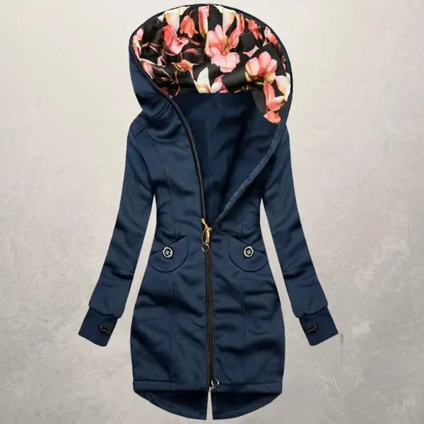 Slim windbreaker women's slim casual all match jacket Blue - Shop at LoveMi