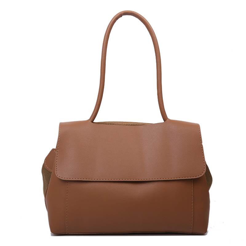 Net celebrity armpit briefcase niche design shoulder bag Brown - Shop at LoveMi