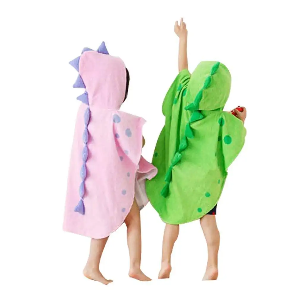 Infant cotton absorbent and breathable cartoon bathrobe