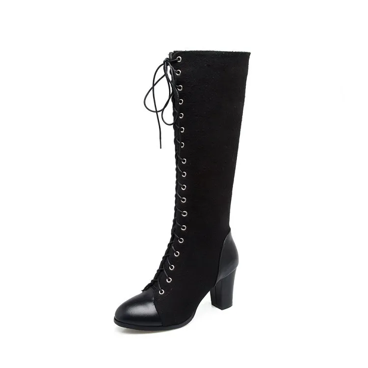 High heel pointed toe boots - Black